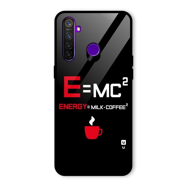 Energy Coffee Equation Glass Back Case for Realme 5 Pro