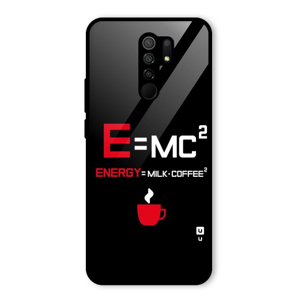 Energy Coffee Equation Glass Back Case for Redmi 9 Prime