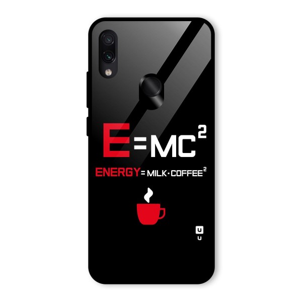 Energy Coffee Equation Glass Back Case for Redmi Note 7