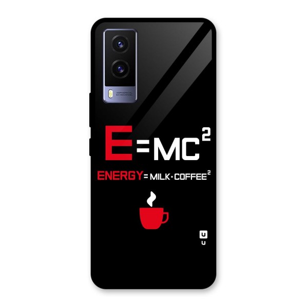 Energy Coffee Equation Glass Back Case for Vivo V21e 5G