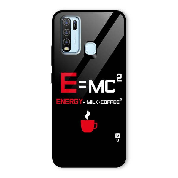 Energy Coffee Equation Glass Back Case for Vivo Y30