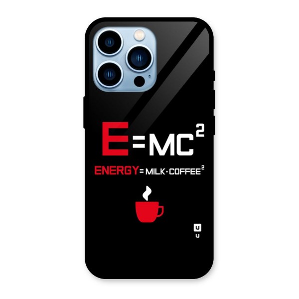 Energy Coffee Equation Glass Back Case for iPhone 13 Pro