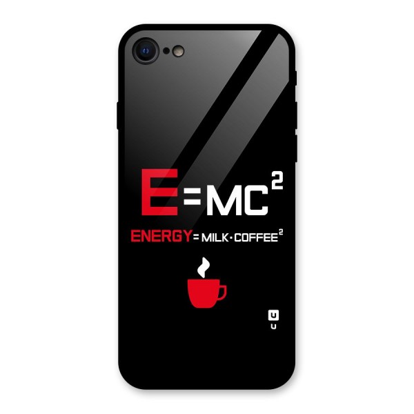 Energy Coffee Equation Glass Back Case for iPhone 8