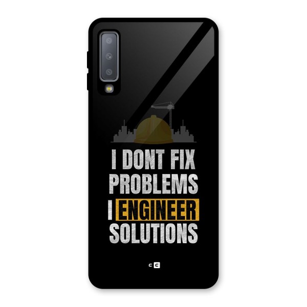 Engineer Solutions Glass Back Case for Galaxy A7 (2018)