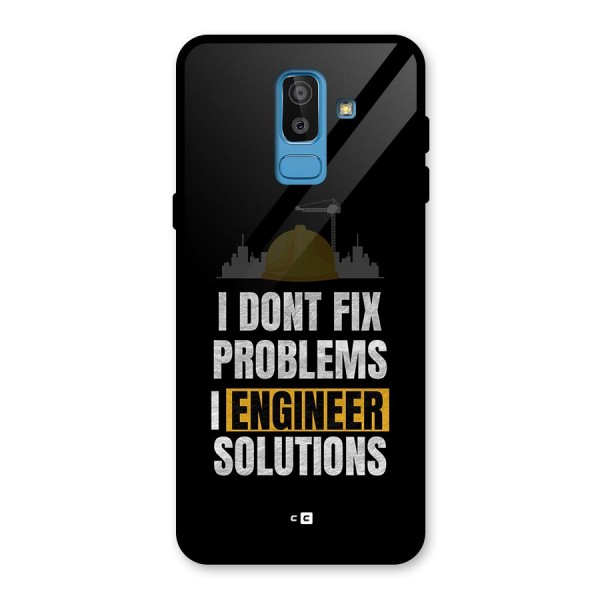 Engineer Solutions Glass Back Case for Galaxy J8