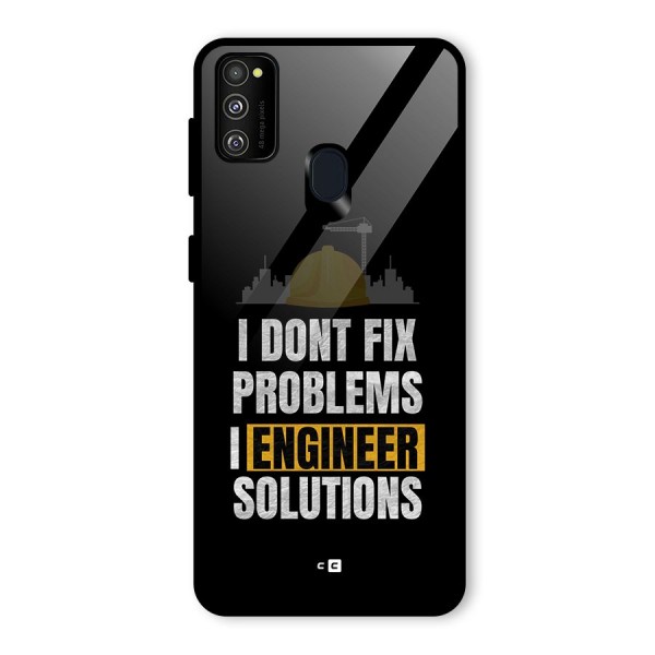 Engineer Solutions Glass Back Case for Galaxy M21