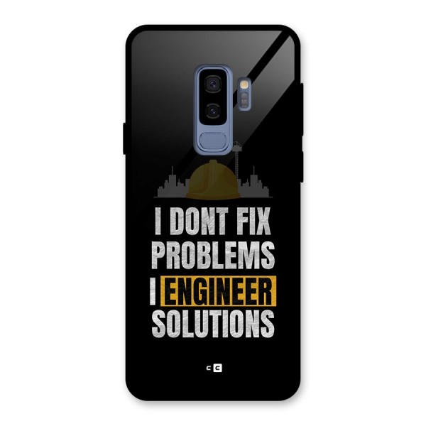 Engineer Solutions Glass Back Case for Galaxy S9 Plus