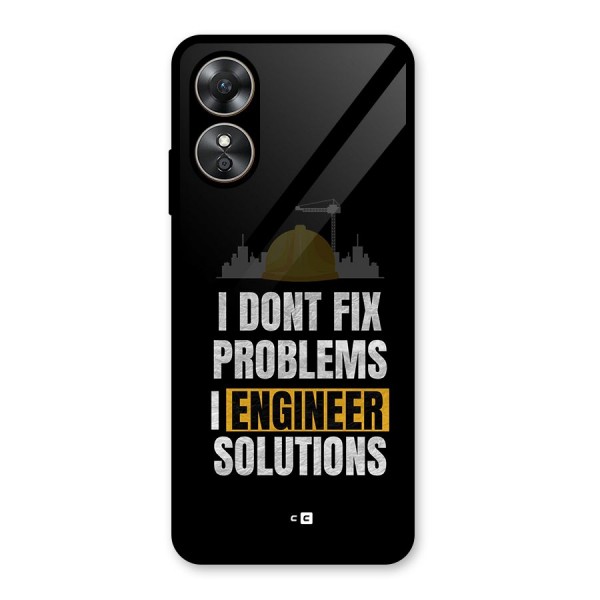 Engineer Solutions Glass Back Case for Oppo A17