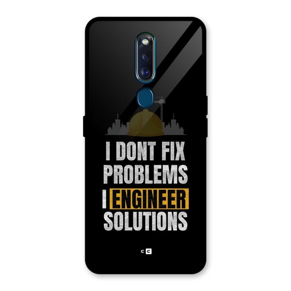 Engineer Solutions Glass Back Case for Oppo F11 Pro