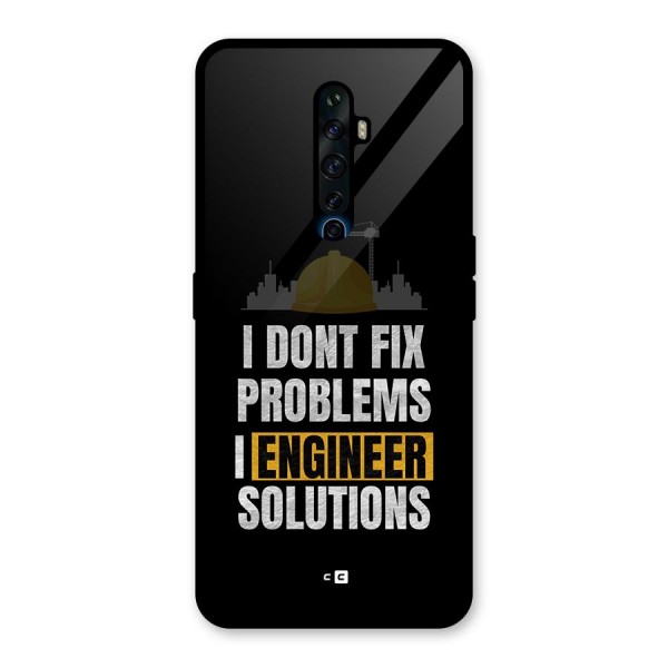 Engineer Solutions Glass Back Case for Oppo Reno2 F