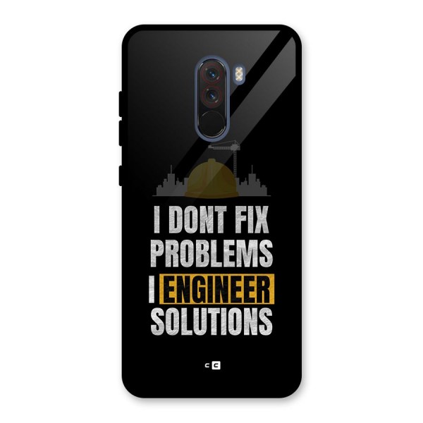 Engineer Solutions Glass Back Case for Poco F1