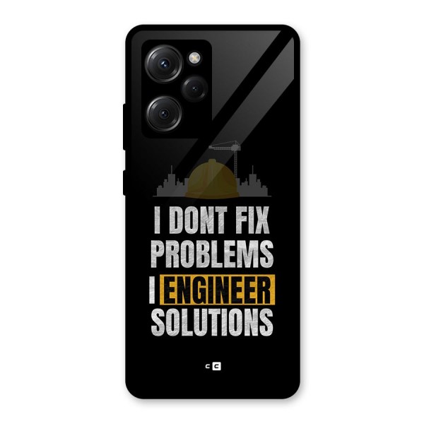 Engineer Solutions Glass Back Case for Poco X5 Pro