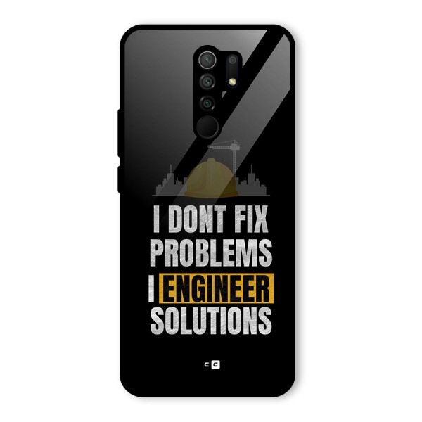 Engineer Solutions Glass Back Case for Redmi 9 Prime