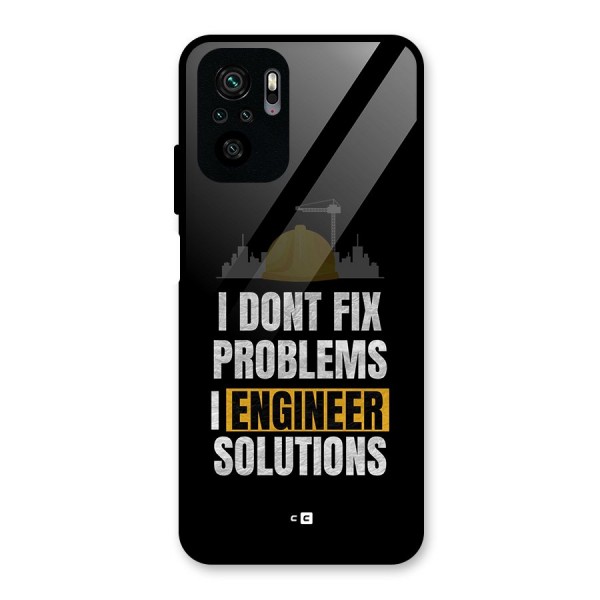 Engineer Solutions Glass Back Case for Redmi Note 10