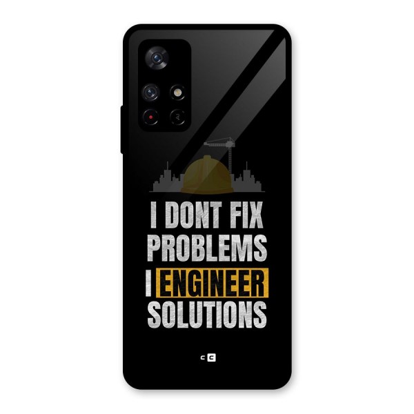 Engineer Solutions Glass Back Case for Redmi Note 11T 5G