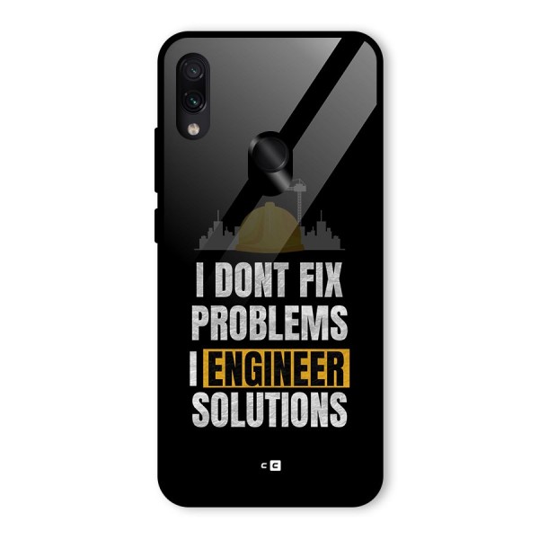 Engineer Solutions Glass Back Case for Redmi Note 7