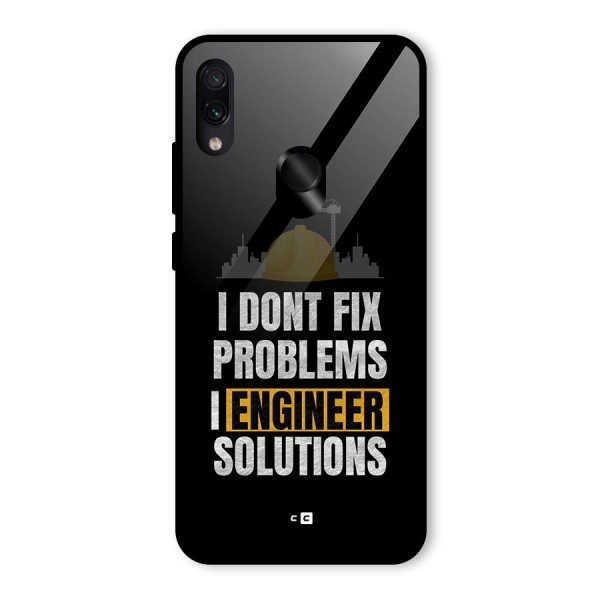 Engineer Solutions Glass Back Case for Redmi Note 7S