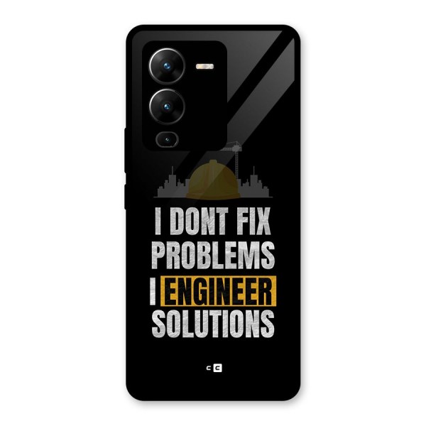 Engineer Solutions Glass Back Case for Vivo V25 Pro