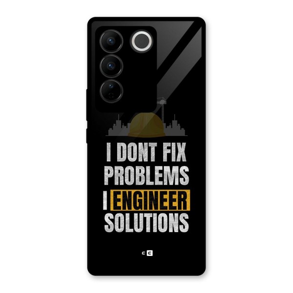 Engineer Solutions Glass Back Case for Vivo V27 Pro