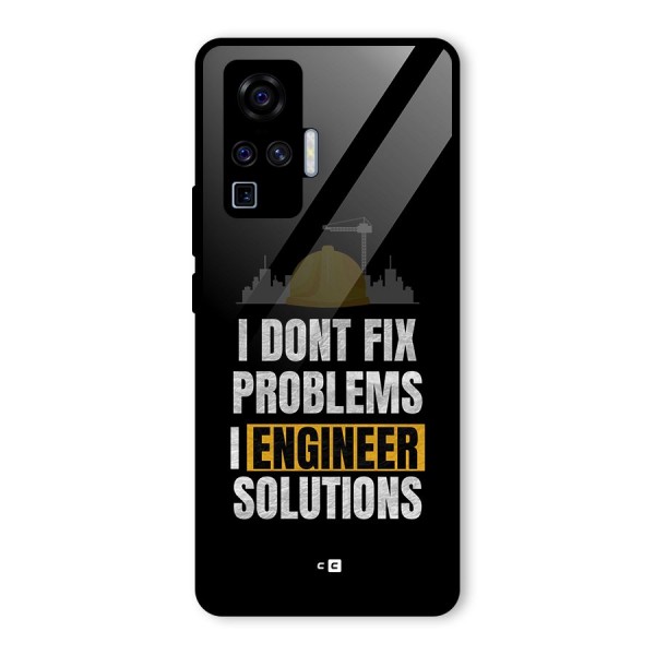 Engineer Solutions Glass Back Case for Vivo X50 Pro