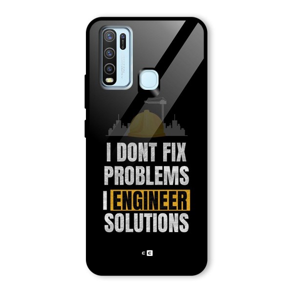 Engineer Solutions Glass Back Case for Vivo Y30