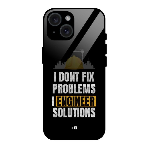 Engineer Solutions Glass Back Case for iPhone 15