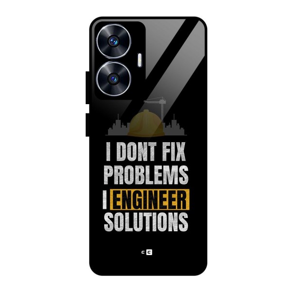 Engineer Solutions Glass Back Case for realme C55