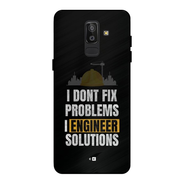 Engineer Solutions Metal Back Case for Galaxy J8