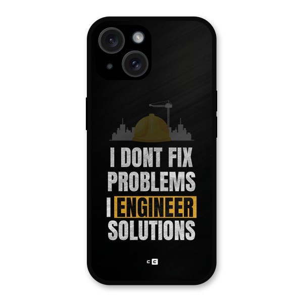 Engineer Solutions Metal Back Case for iPhone 15