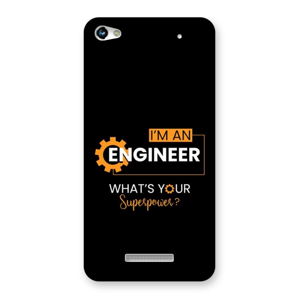 Engineer Superpower Back Case for Canvas Hue 2 A316