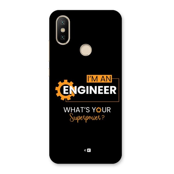 Engineer Superpower Back Case for Mi A2