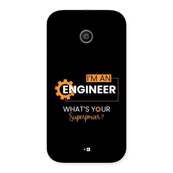 Engineer Superpower Back Case for Moto E