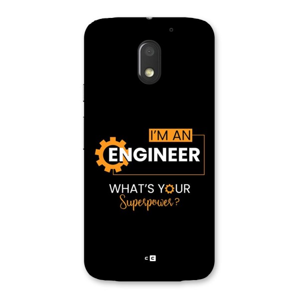 Engineer Superpower Back Case for Moto E3 Power