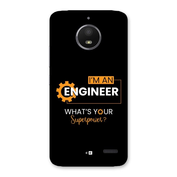 Engineer Superpower Back Case for Moto E4