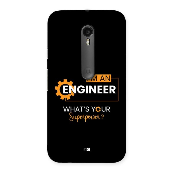 Engineer Superpower Back Case for Moto G3