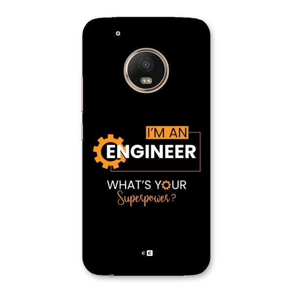 Engineer Superpower Back Case for Moto G5 Plus