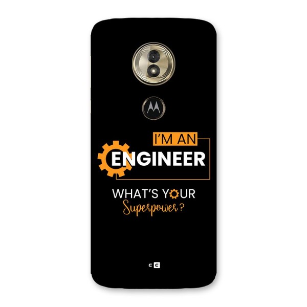 Engineer Superpower Back Case for Moto G6 Play