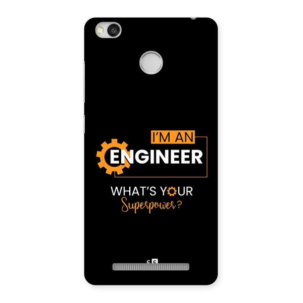 Engineer Superpower Back Case for Redmi 3S Prime