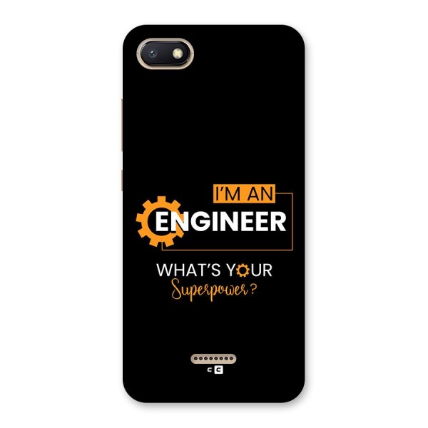 Engineer Superpower Back Case for Redmi 6A