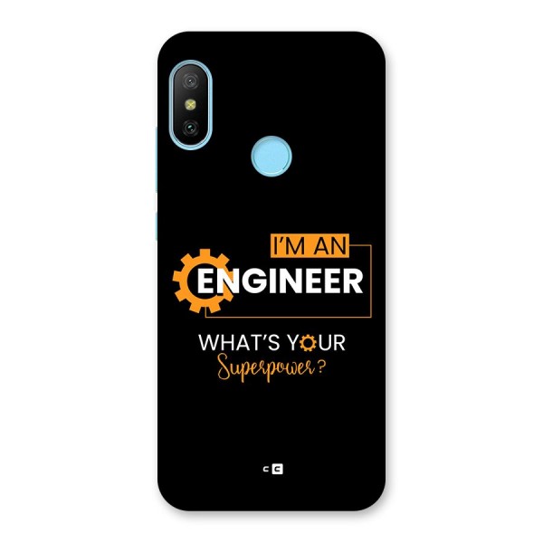 Engineer Superpower Back Case for Redmi 6 Pro