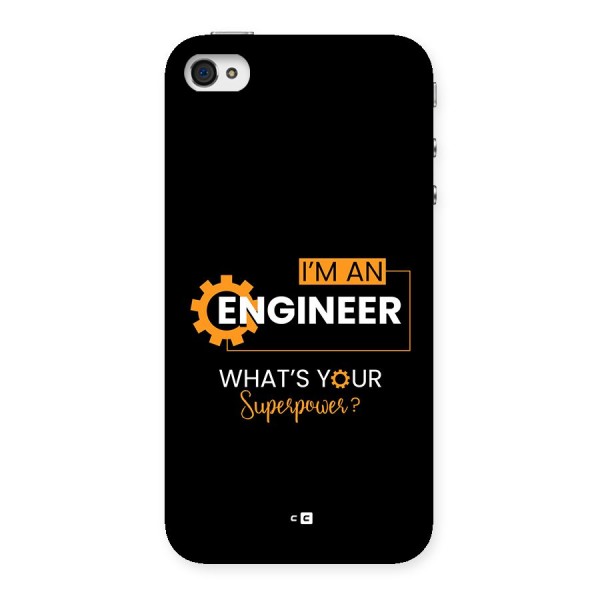 Engineer Superpower Back Case for iPhone 4 4s