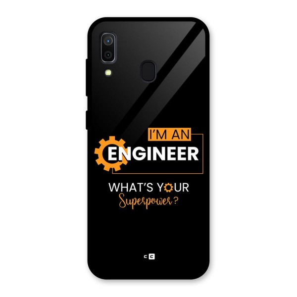 Engineer Superpower Glass Back Case for Galaxy A30