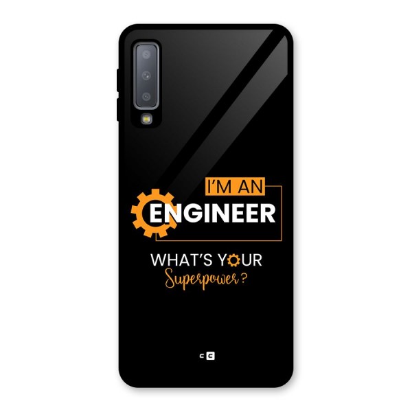 Engineer Superpower Glass Back Case for Galaxy A7 (2018)