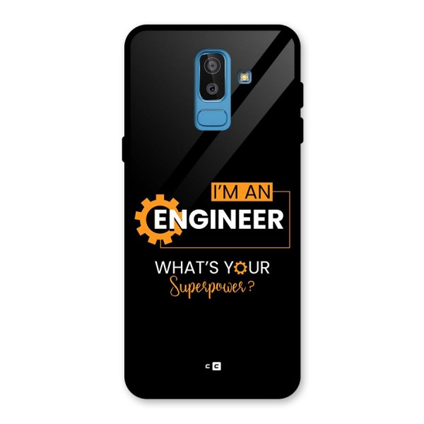 Engineer Superpower Glass Back Case for Galaxy J8