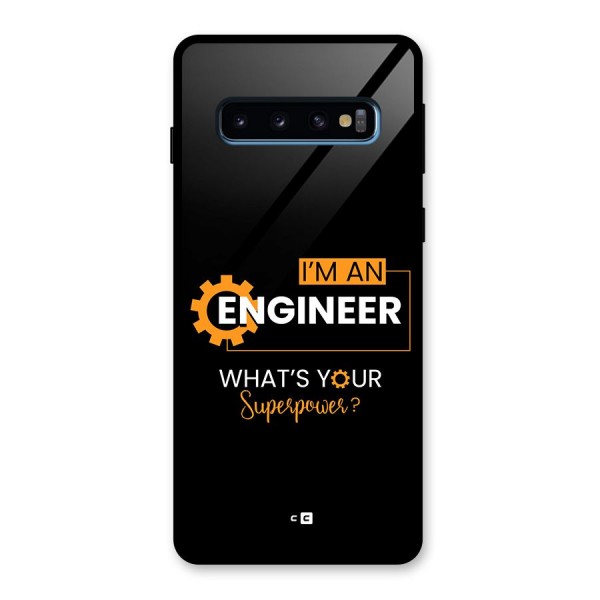 Engineer Superpower Glass Back Case for Galaxy S10