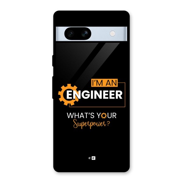 Engineer Superpower Glass Back Case for Google Pixel 7a