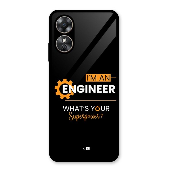 Engineer Superpower Glass Back Case for Oppo A17