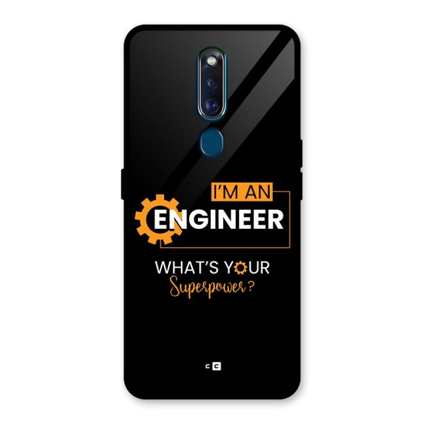 Engineer Superpower Glass Back Case for Oppo F11 Pro