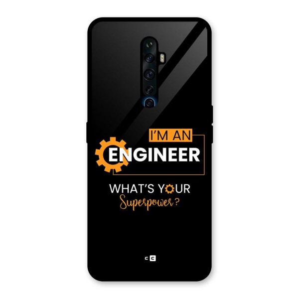 Engineer Superpower Glass Back Case for Oppo Reno2 F