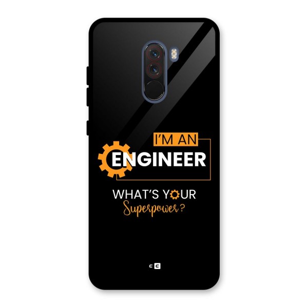 Engineer Superpower Glass Back Case for Poco F1